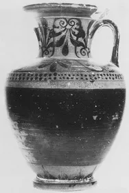 AMPHORA, NECK (SOUTH ITALIAN, CAMPANIAN, BLACK-FIGURE)