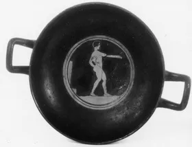 CUP, STEMLESS (ATHENIAN, RED-FIGURE)