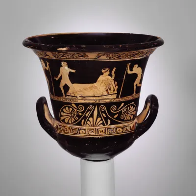 Terracotta calyx-krater (bowl for mixing wine and water)