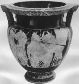 KRATER, COLUMN (ATHENIAN, RED-FIGURE)