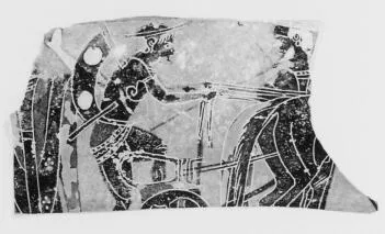 CUP, FRAGMENT (ATHENIAN, BLACK-FIGURE)