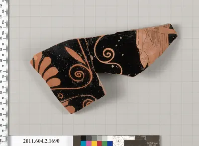Terracotta fragment of a skyphos (deep drinking cup)