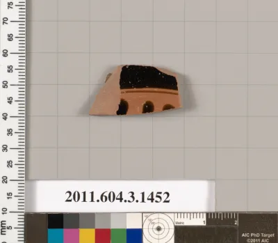 Terracotta fragment of a skyphos (deep drinking cup)