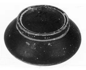 DISH (ATHENIAN, BLACK GLAZE)