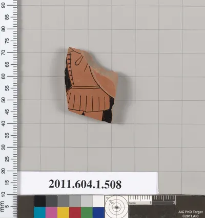 Terracotta fragment of a kylix (drinking cup)