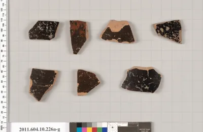 Terracotta fragments of closed shapes