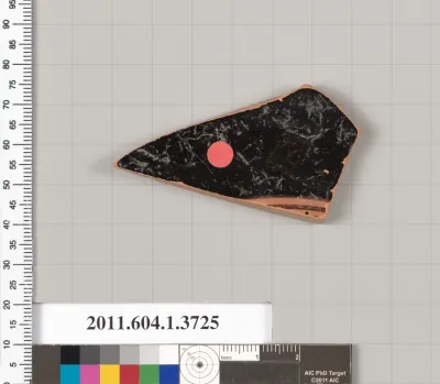 Terracotta fragment of a kylix (drinking cup)