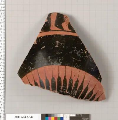 Terracotta fragment of a column-krater (bowl for mixing wine and water)
