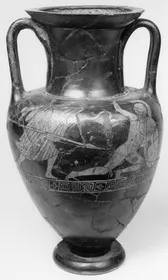 AMPHORA, NECK (ATHENIAN, RED-FIGURE)
