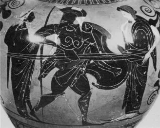 AMPHORA, NECK (ATHENIAN, BLACK-FIGURE)