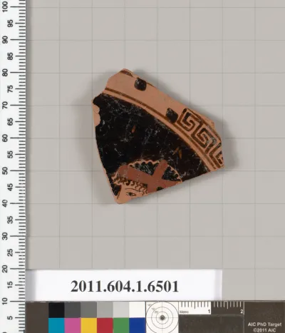 Terracotta fragment of a kylix (drinking cup)