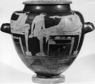 STAMNOS (ATHENIAN, RED-FIGURE)