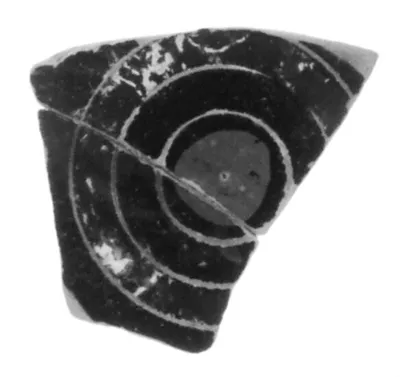 Attic Black-Figure Mastoid Cup Fragment (comprised of 2 joined fragments)