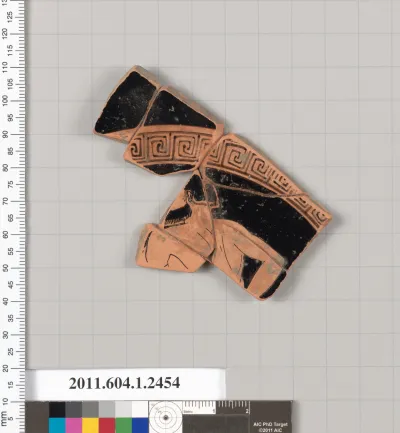 Terracotta fragment of a kylix (drinking cup)