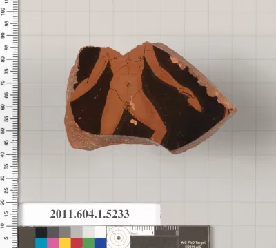 Terracotta fragment of a kylix (drinking cup)