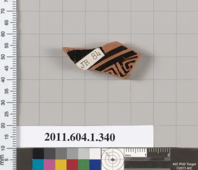 Terracotta fragment of a kylix (drinking cup)