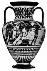 AMPHORA, NECK (ATHENIAN, BLACK-FIGURE)