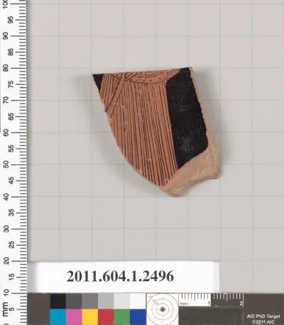 Terracotta fragment of a kylix (drinking cup)