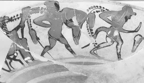 CUP A (ATHENIAN, BLACK-FIGURE)