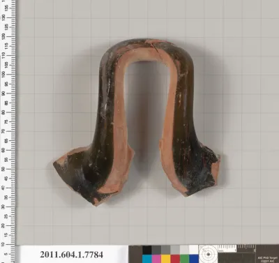 Terracotta fragment of a kylix (drinking cup)