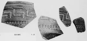 AMPHORA, NECK, FRAGMENTS (ATHENIAN GEOMETRIC)