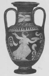 AMPHORA, NECK (SOUTH ITALIAN, LUCANIAN, RED-FIGURE)