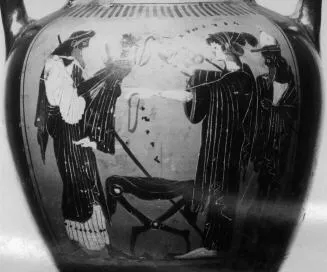 AMPHORA, NECK (ATHENIAN, BLACK-FIGURE)