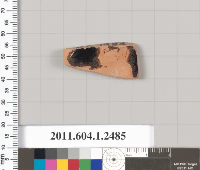 Terracotta fragment of a kylix (drinking cup)