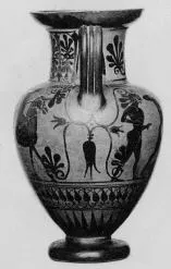 AMPHORA, NECK (ATHENIAN, BLACK-FIGURE)