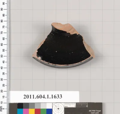 Terracotta fragment of a kylix (drinking cup)