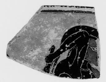 CUP, FRAGMENT (ATHENIAN, BLACK-FIGURE)