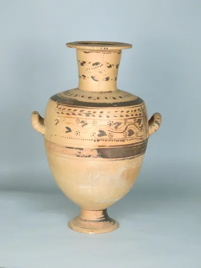 Terracotta Hadra hydria (water jar)