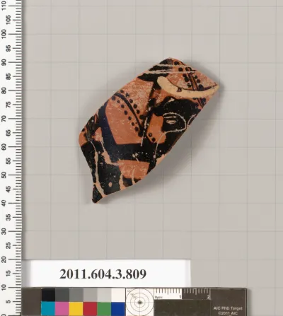 Terracotta fragment of a lekythos (oil flask)