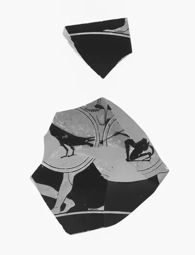 Attic Red-Figure Kylix Fragment