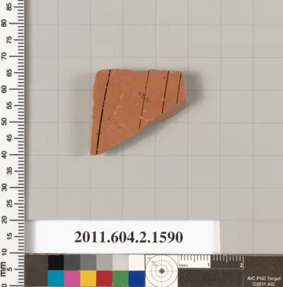 Terracotta fragment of a skyphos (deep drinking cup)