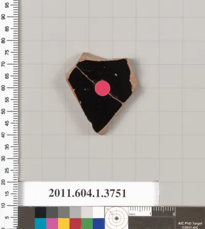 Terracotta fragment of a kylix (drinking cup)