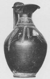 OINOCHOE (SOUTH ITALIAN, GNATHIAN, BLACK GLAZE)