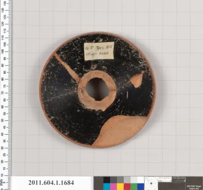 Terracotta fragment of a kylix (drinking cup)