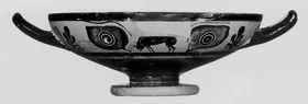 CUP, STEMLESS (ATHENIAN, BLACK-FIGURE)