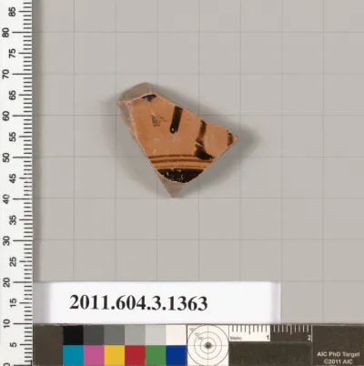 Terracotta fragment of a skyphos (deep drinking cup)