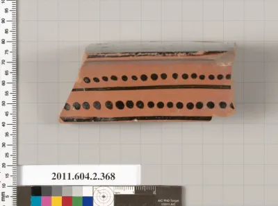 Terracotta fragment of a column-krater (bowl for mixing wine and water)