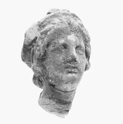 Head with Melon Coiffure and Wreath