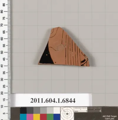 Terracotta fragment of a kylix (drinking cup)