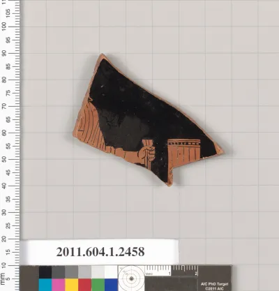 Terracotta fragment of a kylix (drinking cup)