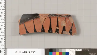 Terracotta fragment of a column-krater (bowl for mixing wine and water)