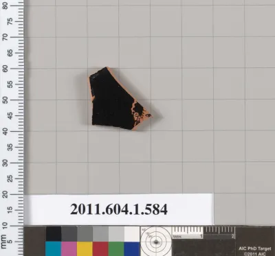 Terracotta fragment of a kylix (drinking cup)