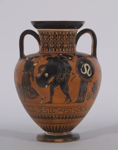 Amphora with Ajax Carrying the Dead Achilles