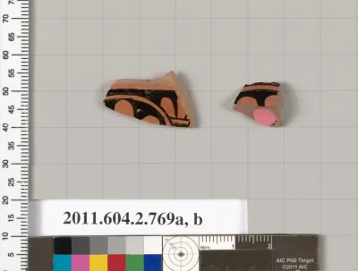 Terracotta fragments of calyx-kraters (bowls for mixing wine and water)