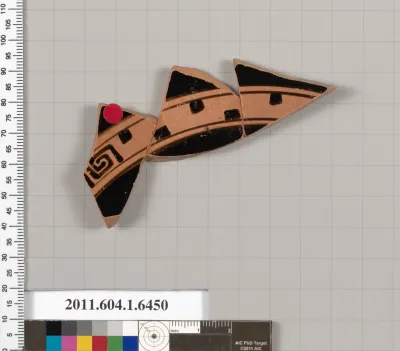 Terracotta fragment of a kylix (drinking cup)