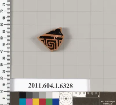 Terracotta fragment of a kylix (drinking cup)